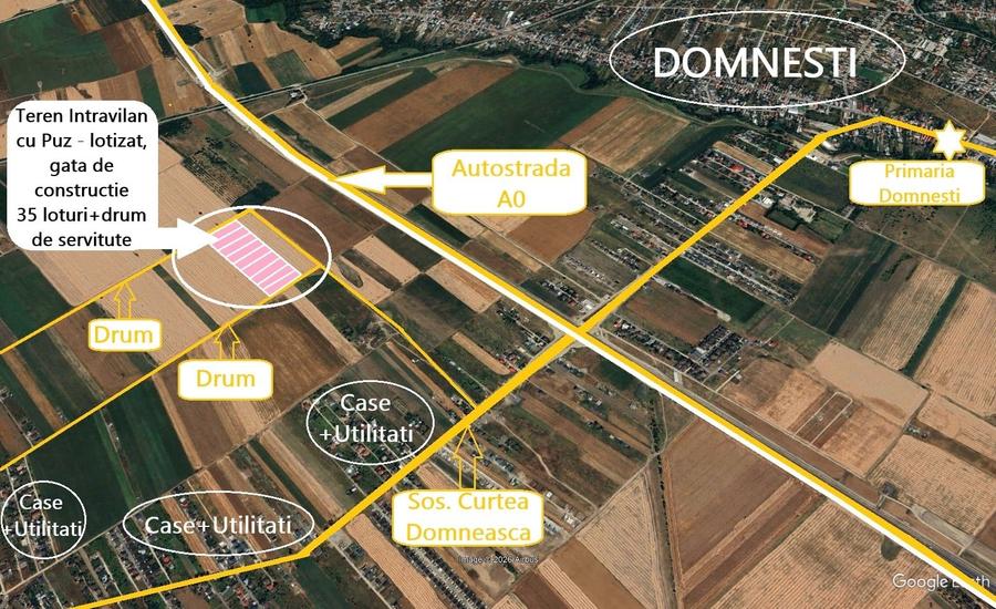 Teren Construcții intravilan de 25150 mp, în Domnești