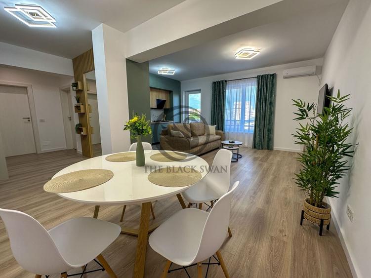 Apartament cu 2 camere semidecomandat, mobilat în Nord