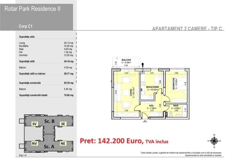Apartament cu 2 camere decomandat în Militari — fotografia 3
