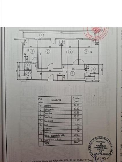 Apartament cu 3 camere decomandat în Doamna Ghica