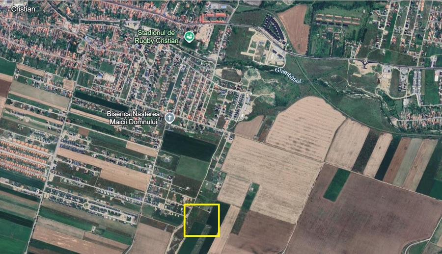 Teren Construcții intravilan de 1022 mp, în Cristian