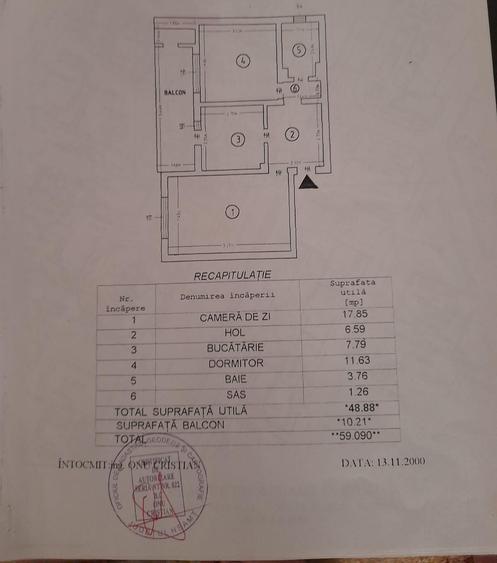 Apartament cu 2 camere decomandat, mobilat în Cug