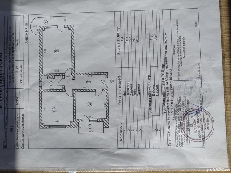 Apartament cu 2 camere în Școlilor