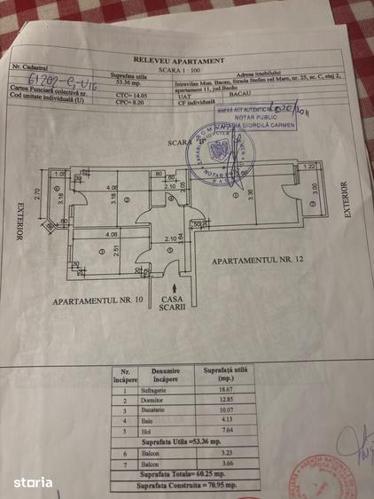 Apartament cu 2 camere în Mioriței