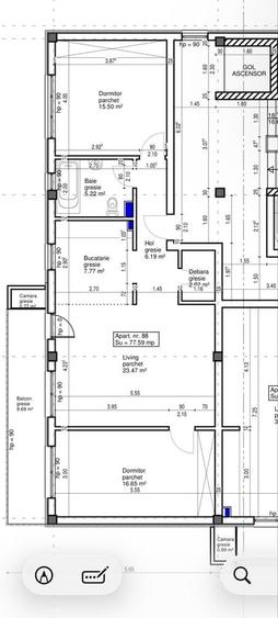 Apartament 3 camere, Optimus/Vivo/ Floresti , 78mp etaj intermediar - 2