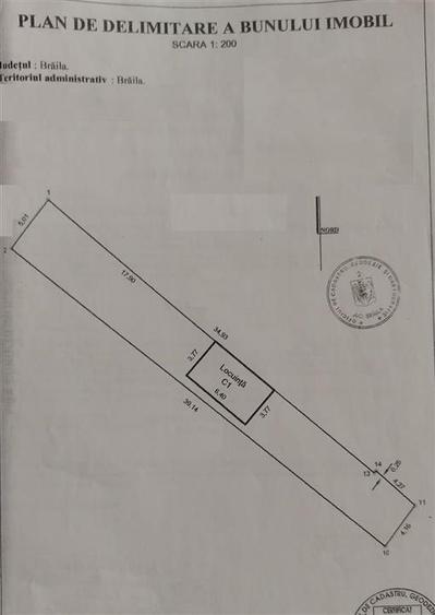 Teren intravilan de 200 mp, în Central