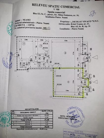 Spațiu comercial, de 38 mp, în Ultracentral