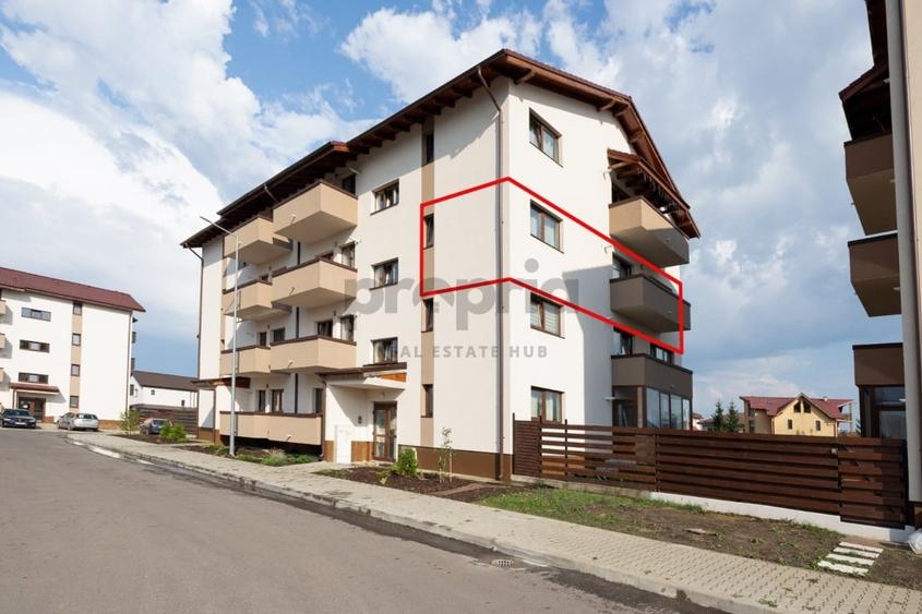 Apartament cu 2 camere decomandat, mobilat în Sânpetru
