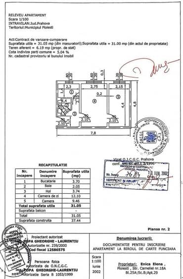 Apartament cu 2 camere semidecomandat, mobilat în Nord