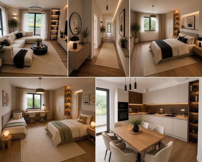 Apartament cu 3 camere decomandat în Parc Zăvoi