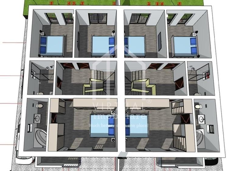 Duplex cu 4 camere cu Canalizare în Hipodrom 4