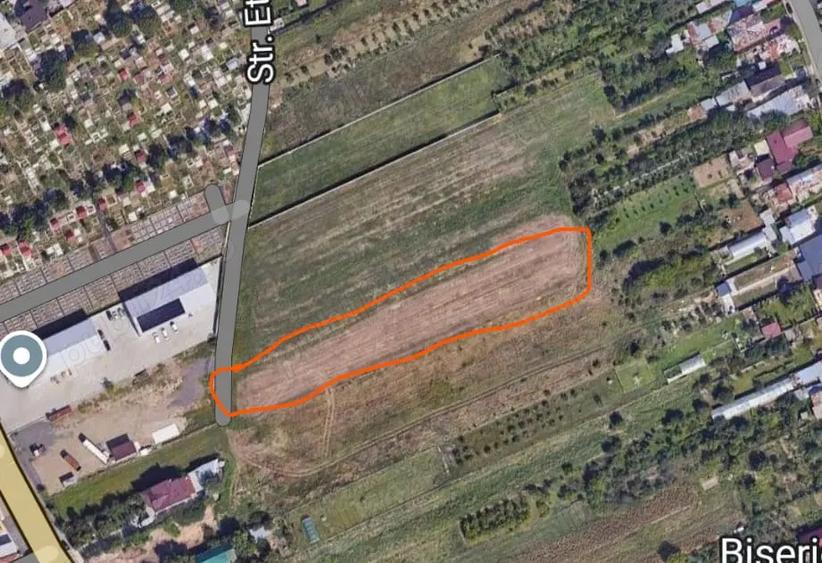 Teren de 2500 mp, în Exterior Vest