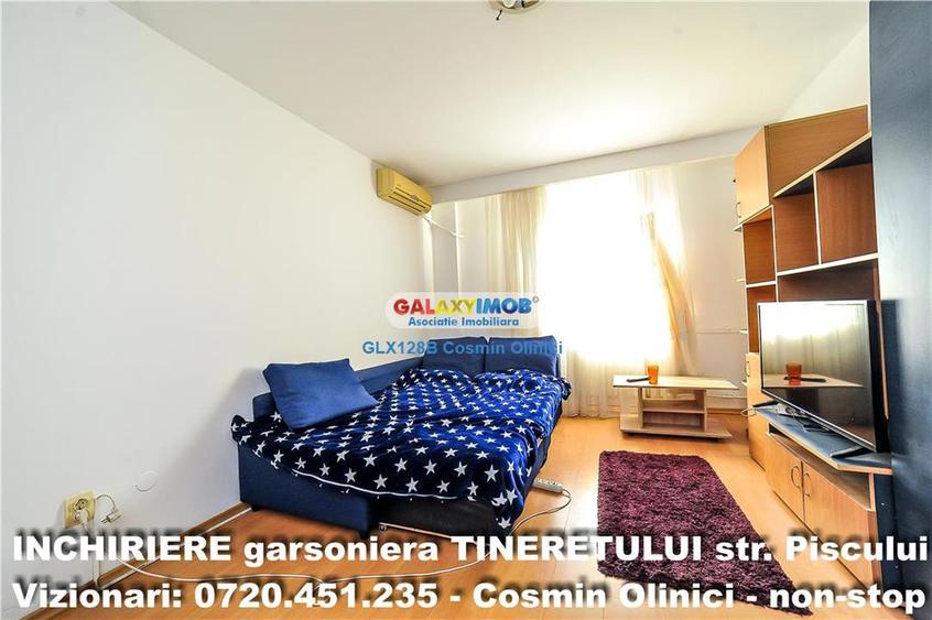 Garsonieră decomandată, mobilată în Tineretului