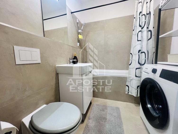 Apartament cu 2 camere semidecomandat, mobilat în Torontalului