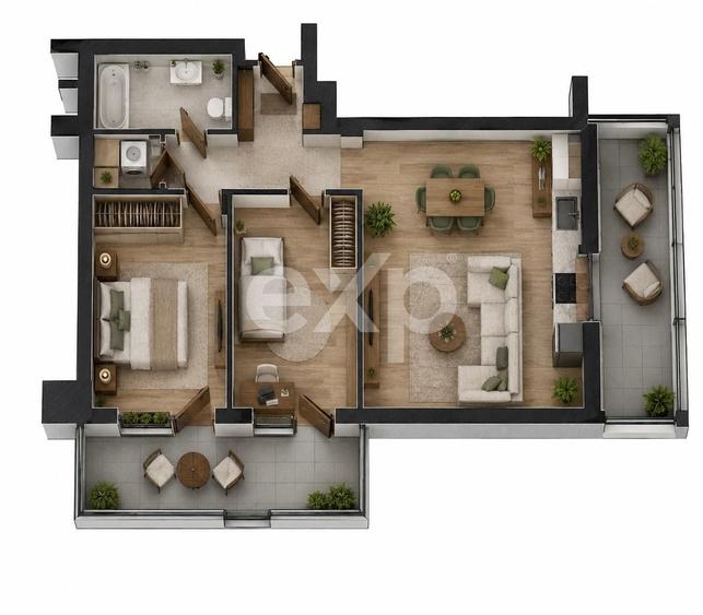 Apartament Premium 3 camere Parc Sebastian - 1
