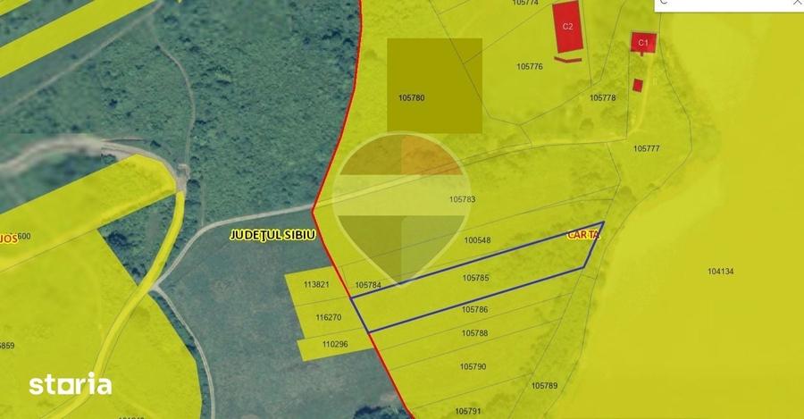 Teren de 5700 mp, în Porumbacu de Jos