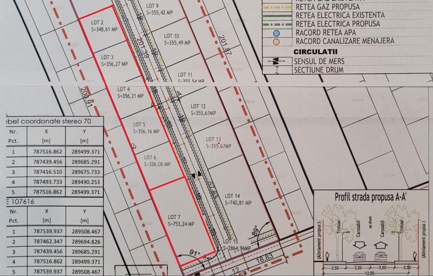 Teren Construcții intravilan de 356 mp, în Sud-Est