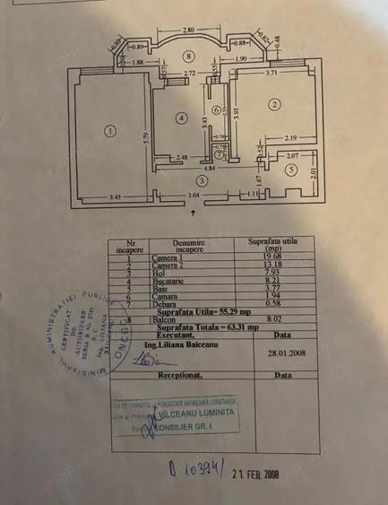 Apartament cu 2 camere decomandat în Trocadero