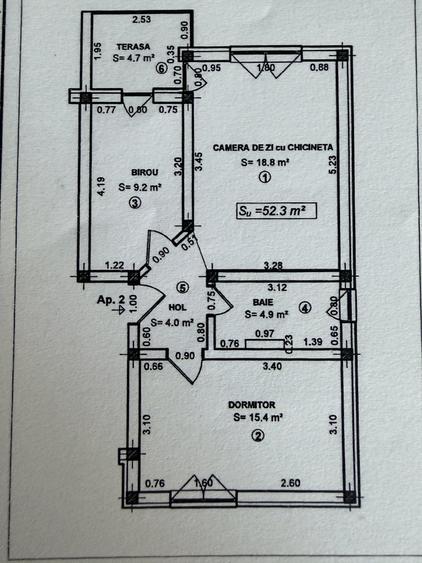 Apartament cu 3 camere, mobilat în Moșnița Nouă