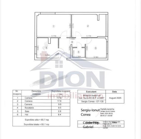 Apartament cu 3 camere decomandat, mobilat în Drumul Taberei