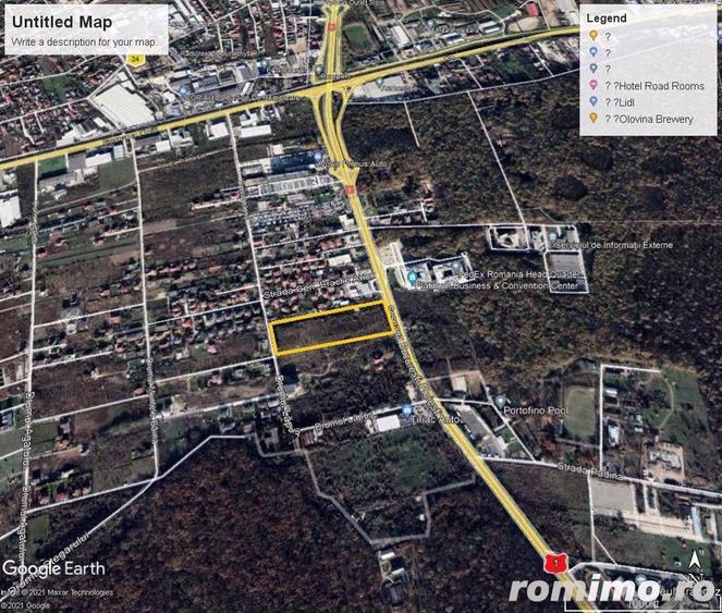 Teren de 17442 mp, în Nord