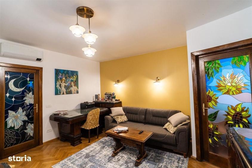 Apartament cu 2 camere semidecomandat, mobilat în Dorobanți