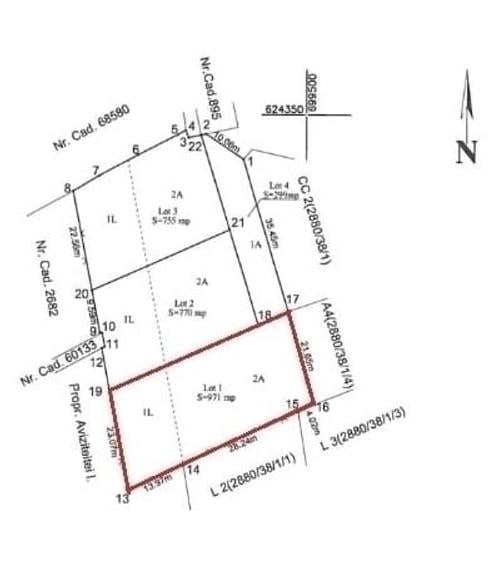 Teren Construcții intravilan de 1070 mp, în Pietrărie