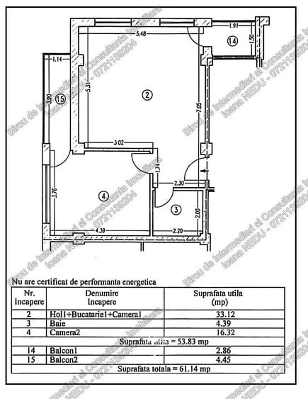 Apartament cu 2 camere decomandat, mobilat în Primo