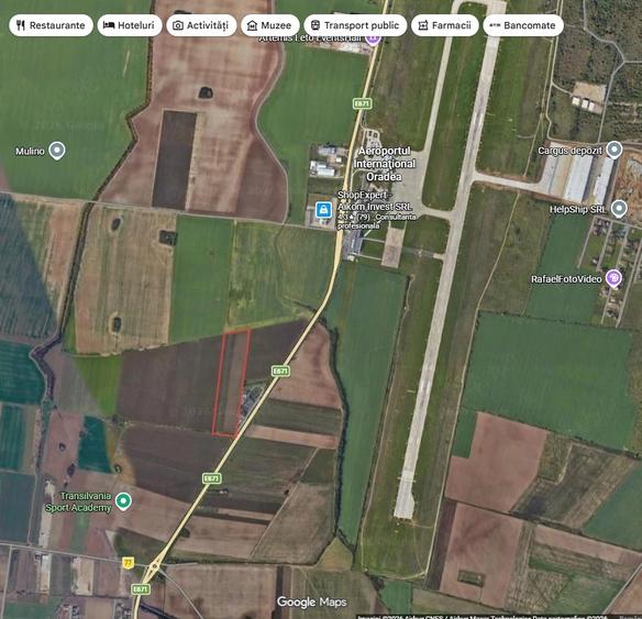 Teren de 230000 mp, în Aeroport