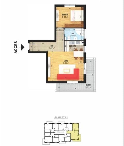 Apartament 2 camere, gata de mutat, Str Diamantului Bragadiru - 5