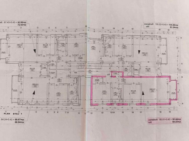 Apartament cu 3 camere decomandat, mobilat în Dumbrăvița