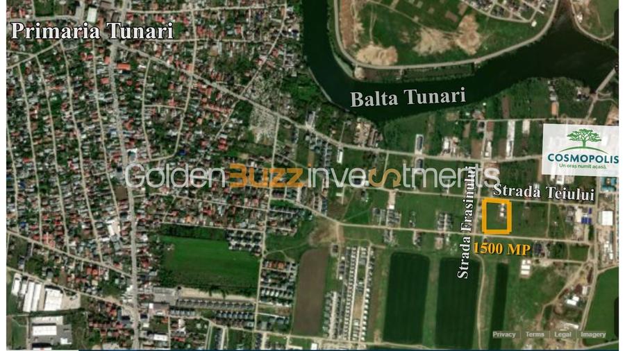 Teren Construcții intravilan de 1500 mp, în Tunari