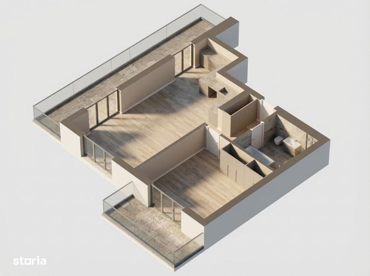 Apartament cu 2 camere decomandat în Dâmbul Rotund — fotografia 1