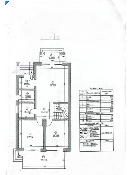 Casă cu 5 camere cu Teren 434 Mp în Central
