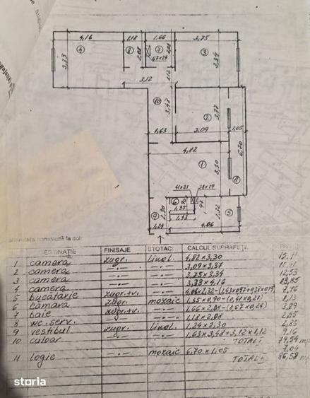 Apartament cu 4 camere semidecomandat, mobilat în Militari