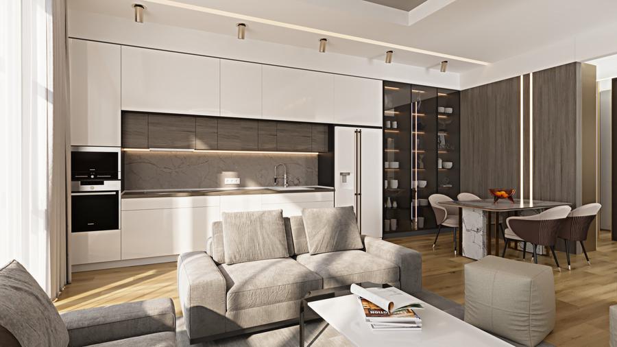 Penthouse cu 3 camere în Theodor Pallady