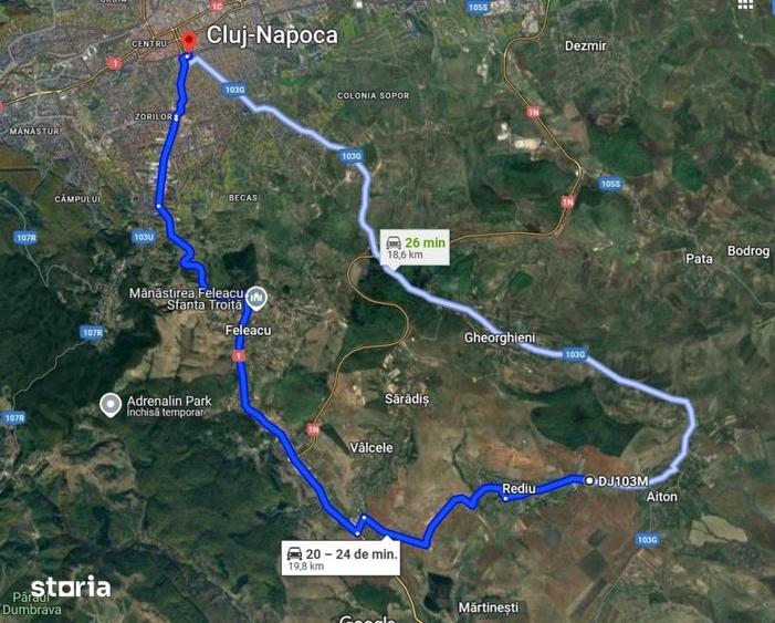 Teren de 4300 mp, în Aiton