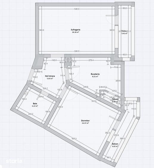 Ap. 2 camere, decomandat, 2 balcoane Mo?ilor / Obor (300m metrou) - 2