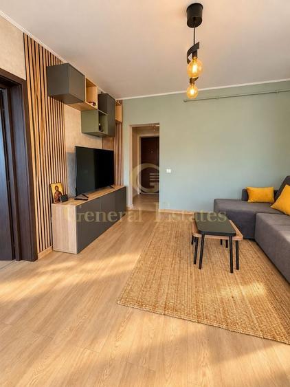 Apartament cu 2 camere semidecomandat, mobilat în Sânpetru