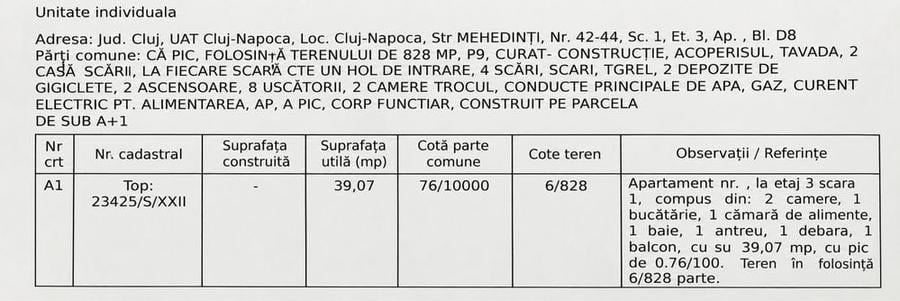 Apartament cu 2 camere decomandat în Mănăștur