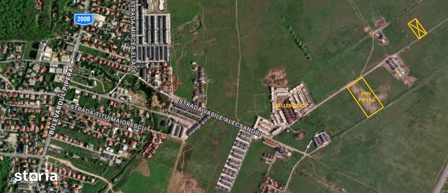 Teren pipera, 2000mp, SVN pipera, str. Elisabeta Rizea, deschidere 24m - 2