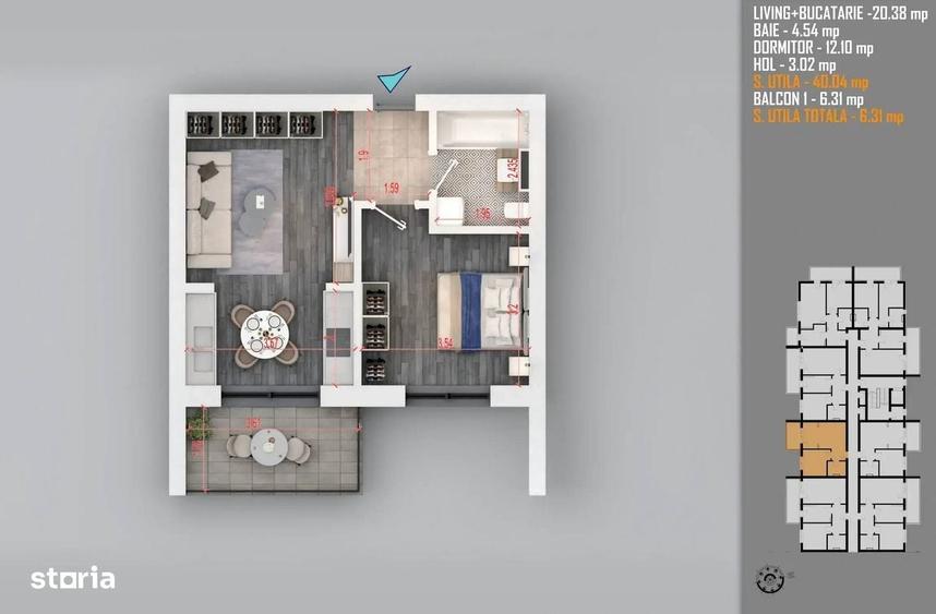 Apartament 2 camere - 3