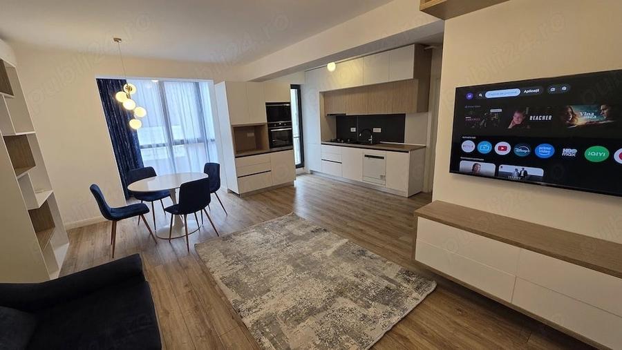 Apartament cu 2 camere semidecomandat, mobilat în Sisești