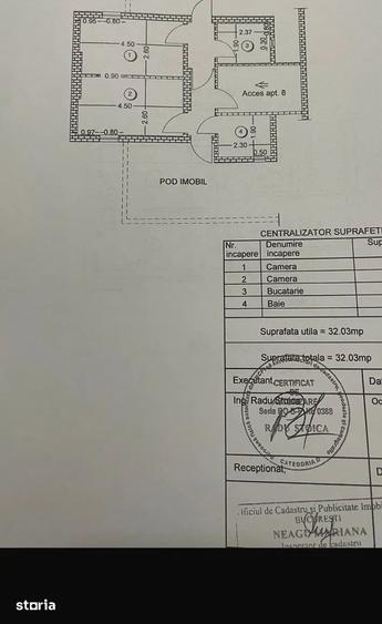 Apartament cu 2 camere în Grădina Icoanei