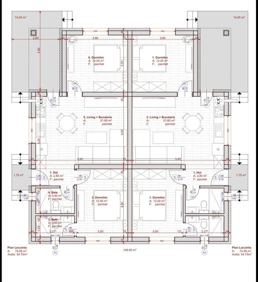 Duplex 3 camere - Parter - Finisaje la alegere - Albina - 7