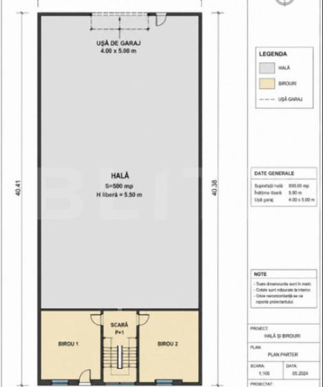 Spațiu comercial, de 500 mp, în Central