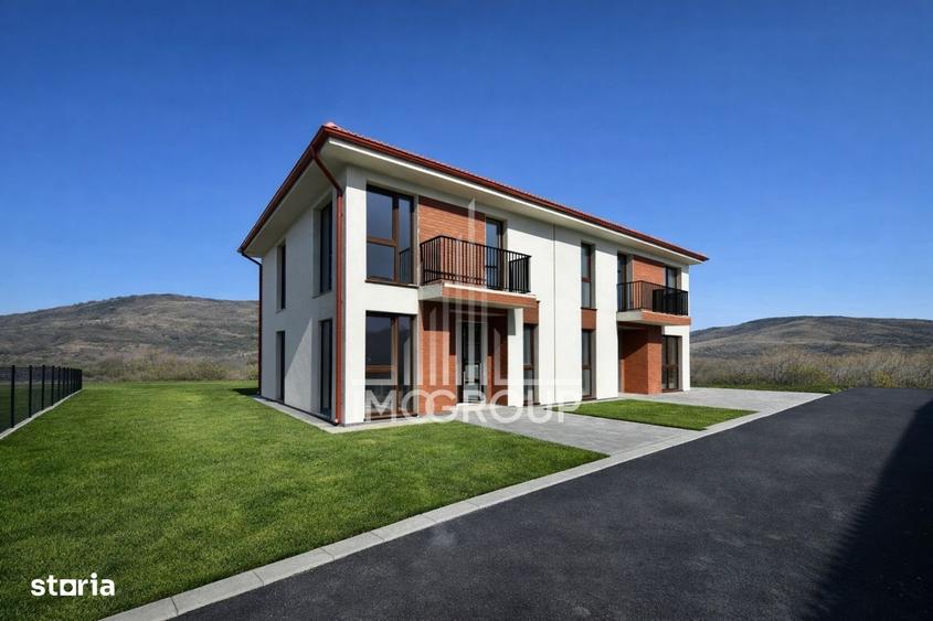 Duplex de vanzare 5 camere | 3 bai | 350mp teren plan | Chinteni | zon - 9