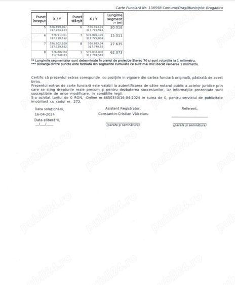 Teren de 2487 mp, în Central