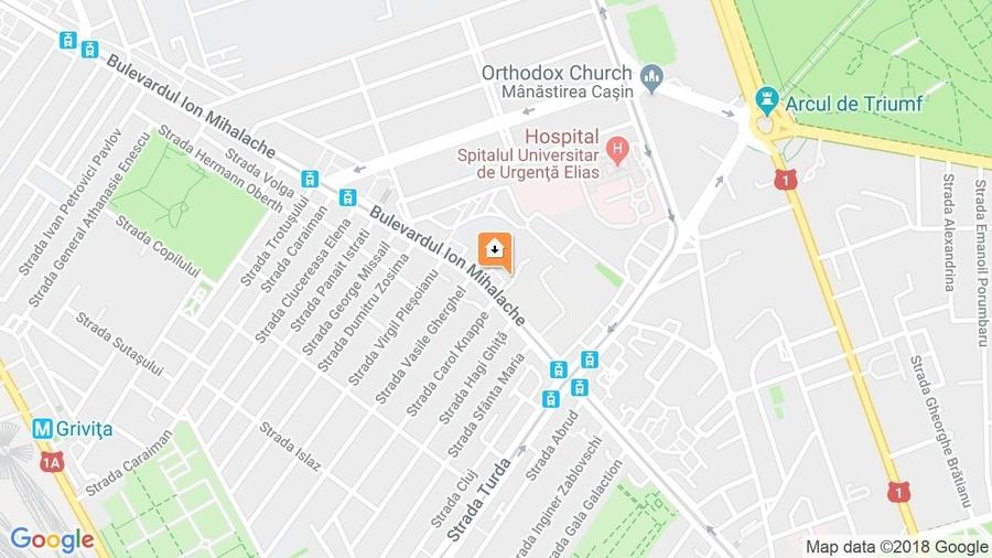 Apartament cu 2 camere semidecomandat, mobilat în Arcul de Triumf