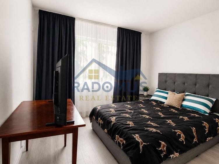 Apartament cu 2 camere semidecomandat, mobilat în Nord